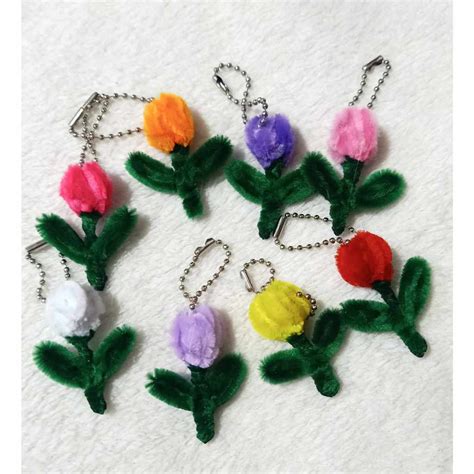 Image result for Fuzzy Wire Keychain Tutorial Flower