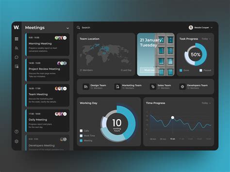 Free dashboard ui design psd – Artofit