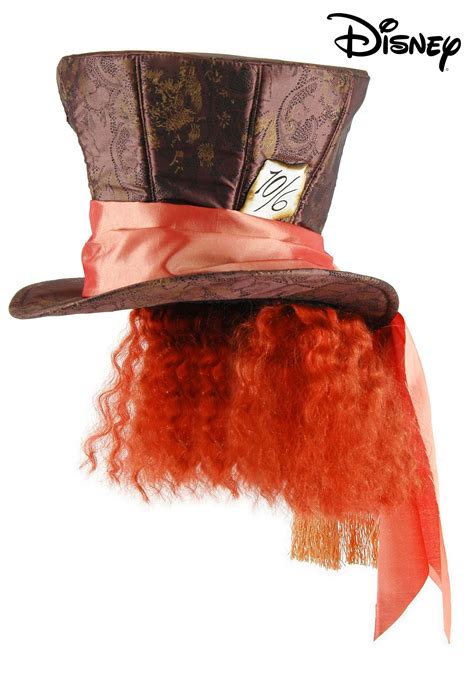 Wonderland Mad Hatter Costume Hat with Hair