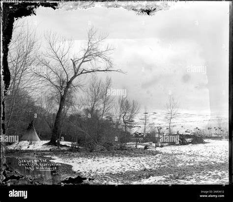 This photograph shows various camps on the Umatilla Indian Reservation ...