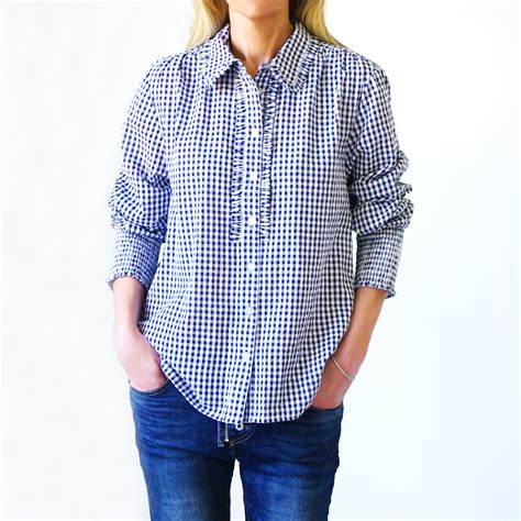 Lottie Pink and White Gingham Shirt - who's Charlie Australia