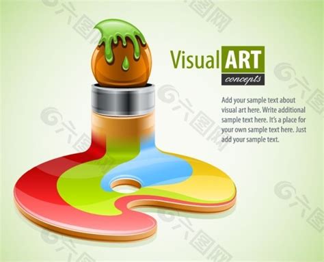 矢量素材创意画笔设计平面广告素材免费下载(图片编号:2327346)-六图网