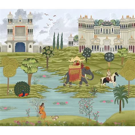 Bharat, Rich Indian Scenic Wallpaper, Customised by Sushma Designer ...