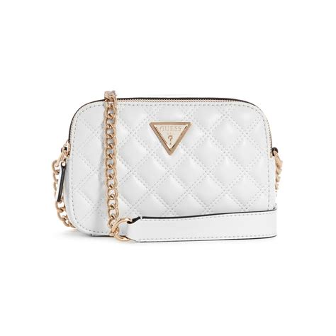 Buy Guess White Textured Giully Sling Bag Online