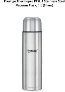 Prestige Thermopro PFSL 4 Stainless Steel Vacuum Flask, 1 L (Silver ...