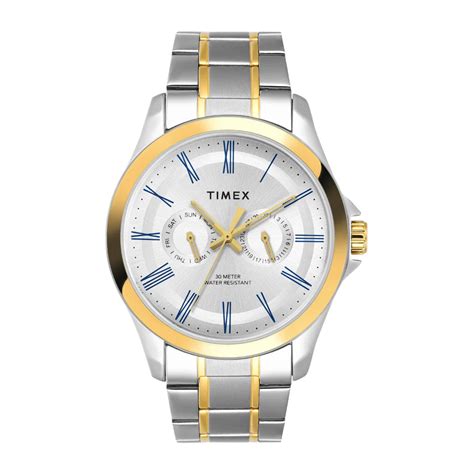 Timex TW000X134 Silver With Roman Numerals Dial Analog Men's Watch ...