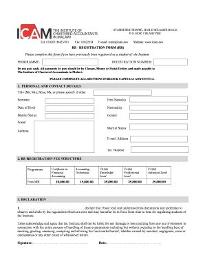 Malawi Examination Entry Form - Blank Fillable Template | Fill Out ...