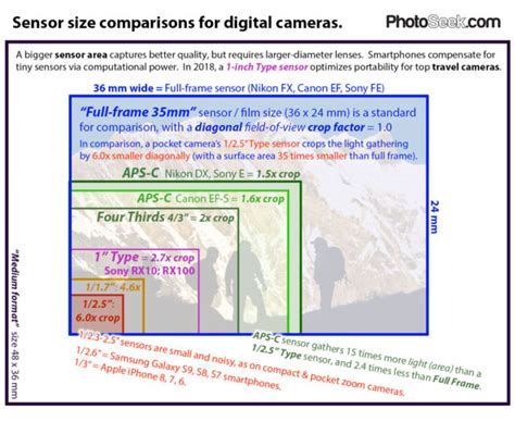 Camera Sensor Sizes 的图像结果