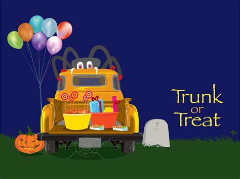 Halloween Trunk or Treat on illustration graphic vector 3339187 Vector ...