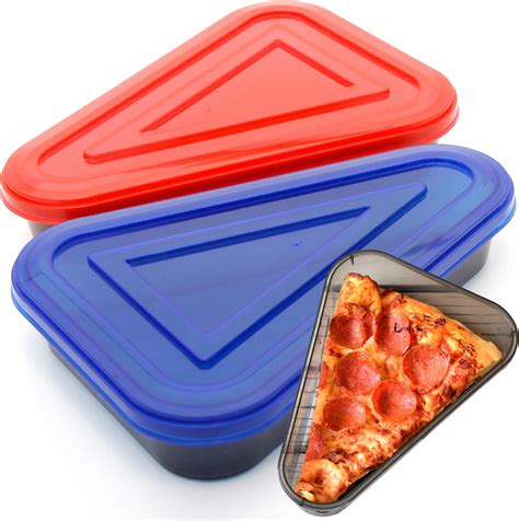 Amazon.com: Youngever 2 Pack Pizza Slice Containers, Plastic Pizza ...