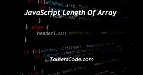 Image result for JavaScript Array Length
