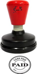 LRK Round Cash PAID Rubber Stamp Self Ink Stamp Price in India - Buy ...