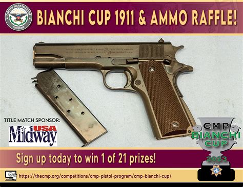 CMP Raffling 1911 Pistol, Surplus Ammo to Early Registrants of 2023 ...