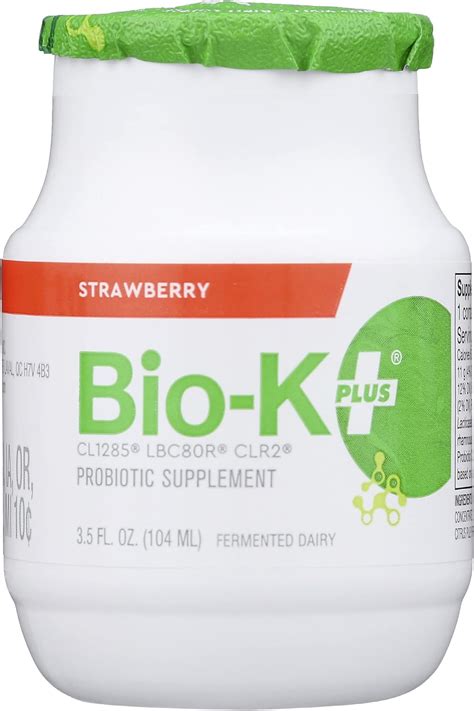 Buy Bio-K Plus, Probiotic Fermented Dairy Strawberry, 3.5 Fl Oz Online ...
