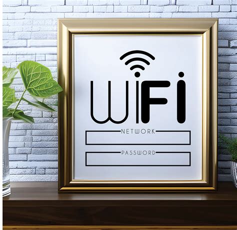Wifi Password Sign PDF Wifi Password SVG Wifi Printable - Etsy Australia