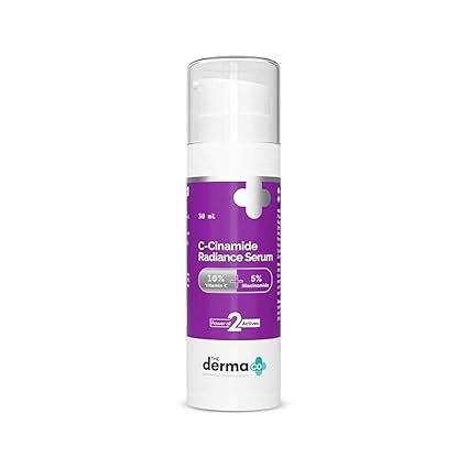 The Derma Co C-Cinamide Radiance Vitamin C Serum With 10% Vitamin C & 5 ...