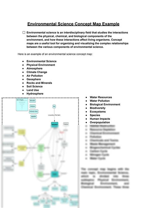 Environmental Science Concept Map 的图像结果
