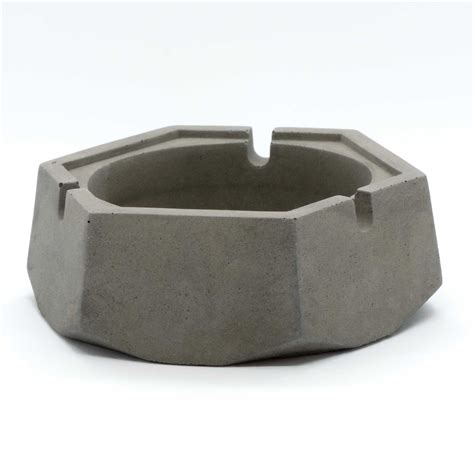 Hextray Dark Concrete - Hexagonal Geometric Ashtray for Indoor, Outdoo ...