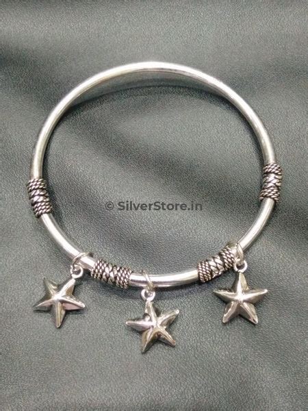 Buy Silver Star ball Charm Bracelet at best Price Online | silverstore ...