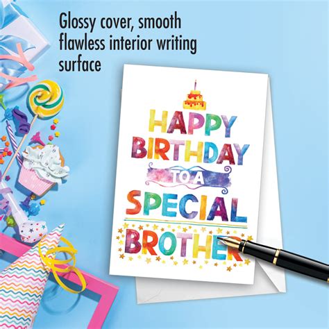 Special Brother: Artistic Birthday Brother Greeting Card