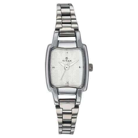 Buy Online Titan Quartz Analog Silver Dial Watch for Women - nb2451sm01 ...