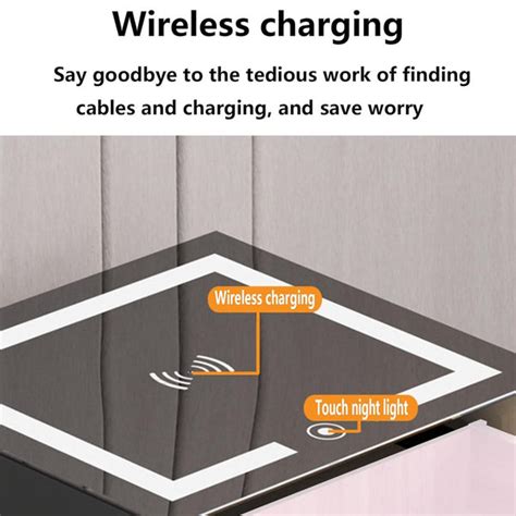 TECPHILE Smart Bedside Table with Wireless Charging | Concept Kart