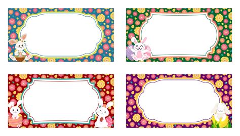 Free Printable Art Name Tags Easel