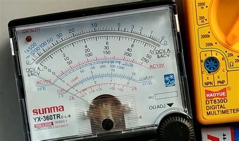 Image result for Analog Multimeter vs Digital Multimeter