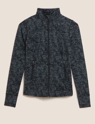 Printed Reflective Long Sleeve Running Top