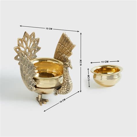 Buy Upasana Metal Peacock Decorative Bowl from Home Centre at just INR ...