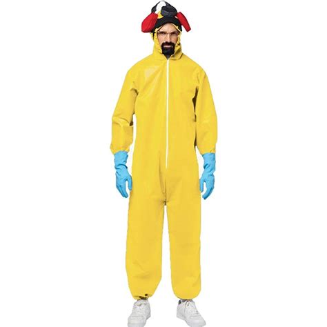 Buy Men's Breaking Bad Toxic Walter White Jumpsuit Hazmat Suit Adult ...