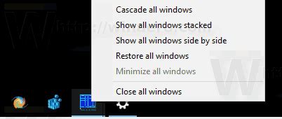 Image result for Taskbar Menu