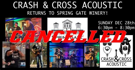 Crash & Cross Return To Spring Gate Vineyard, SpringGate Vineyard ...