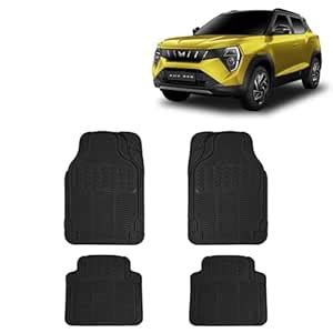 KINGSWAY® Anti-Skid Rubber Car Floor Mat Compatible with Mahindra XUV ...