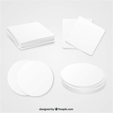 Bierviltje Mockup-vectors - Download gratis hoogwaardige vectors van ...