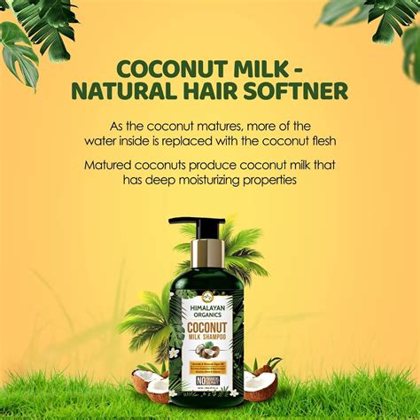 Himalayan Organics Coconut Milk Shampoo, 300 ml Price, Uses, Side ...