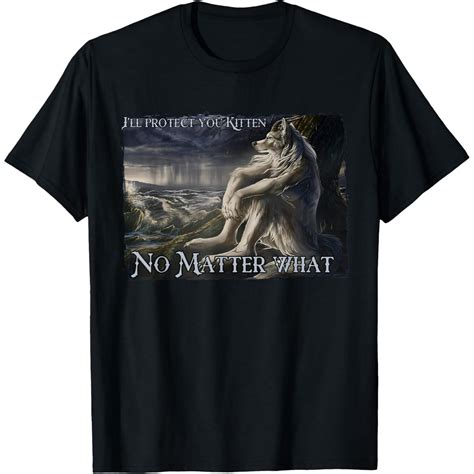 Sitting Wolf Literally Me Werewolf Ripping Meme Alpha Wolf T-Shirt ...