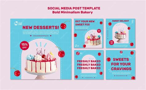 Modello di post sui social media di panetteria | PSD Gratis