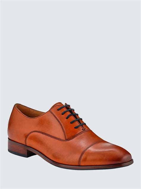 Jones Bootmaker Marvin Leather Oxford Shoes, Tan
