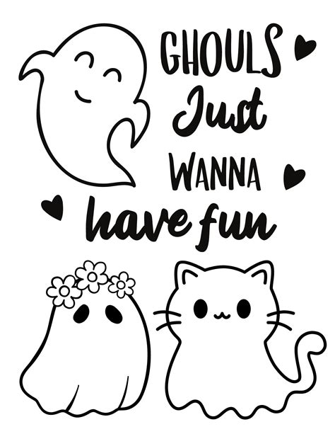 Ghost Coloring Page