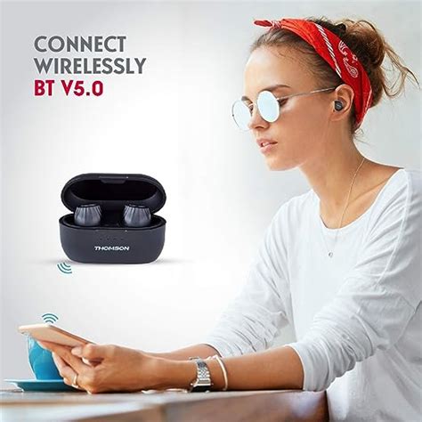 Thomson Btw10 Bluetooth Truly Wireless in Ear Earbuds with Mic (5.0) w ...