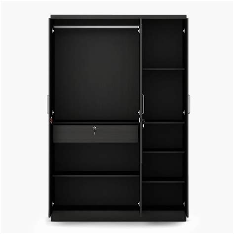 Buy Helios Rhine 3-Door Wardrobe with Mirror - Wenge from Helios by ...
