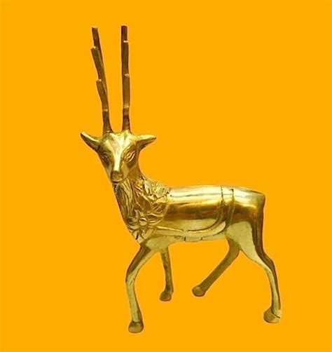 Buy NEO CLASSIC® Hiran Vastu Feng Shui Pair of Standing Brass Deer ...