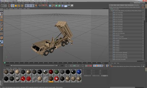 Terminal High Altitude Area Defense THAAD Battle Position 3D | 3D ...