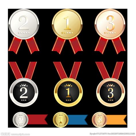 名次奖章金银铜奖牌设计图__广告设计_广告设计_设计图库_昵图网nipic.com