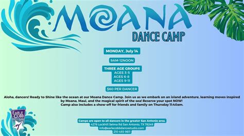 Moana Dance Camp , 4278 Lockhill Selma Rd, San Antonio, TX, 14 July ...