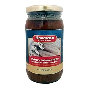 Navarasa Anchovy (Natholi) Fish Pickle, Kerala Special Homemade Non Veg ...