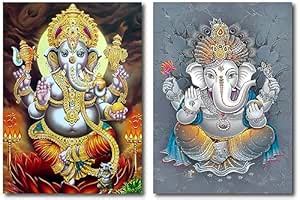ISEE 360® Ganesha Posters For Pooja Room Home Decor Wall Poster (L x H ...