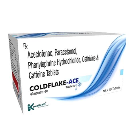 ColdflakeAce - Aceclofenac, Paracetamol, Phenylephrine Hydrochloride ...