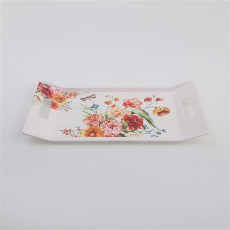 Buy Meadows Theme Melamine Printed Serving Tray - 38x19cm from Home ...